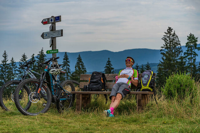 Rund um Lam im Bayerischen Wald führen mehrere gut ausgeschilderte Fahrradtouren und Mountainbiketouren.